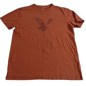 American Eagle Super Soft Standard Fit Graphic T-shirt  Rust Brown Men Size S